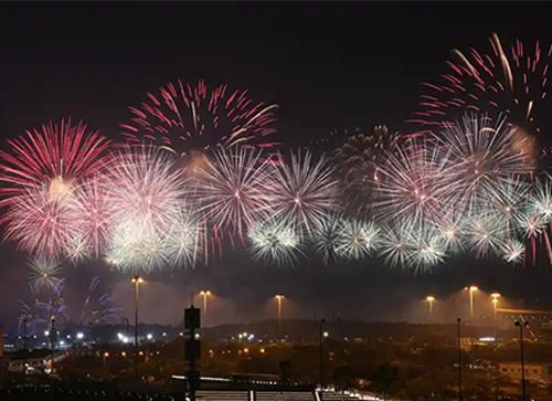 阿图什市焰火晚会